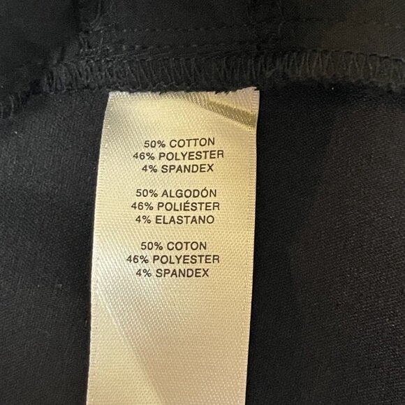 Chicos Pants Womens 2 Ankle Large 12 Black So Slimming Waist Panel‎ Stretch - Picture 12 of 16